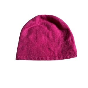 Echo Pink 100% Cashmere‎ Beanie Hat Luxury Barbie y2K Feminine Winter Cozy Cute